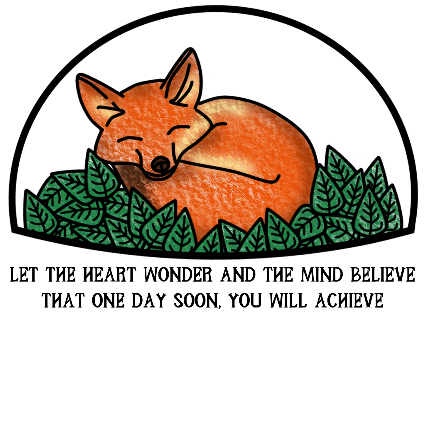 Sleeping Fox Greeting Card