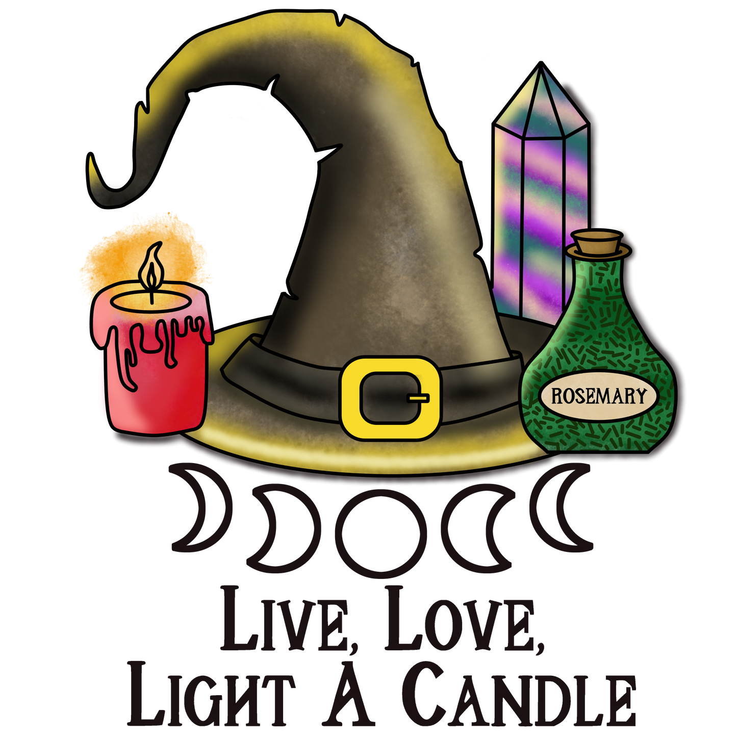 Live Love Light A Candle Tote
